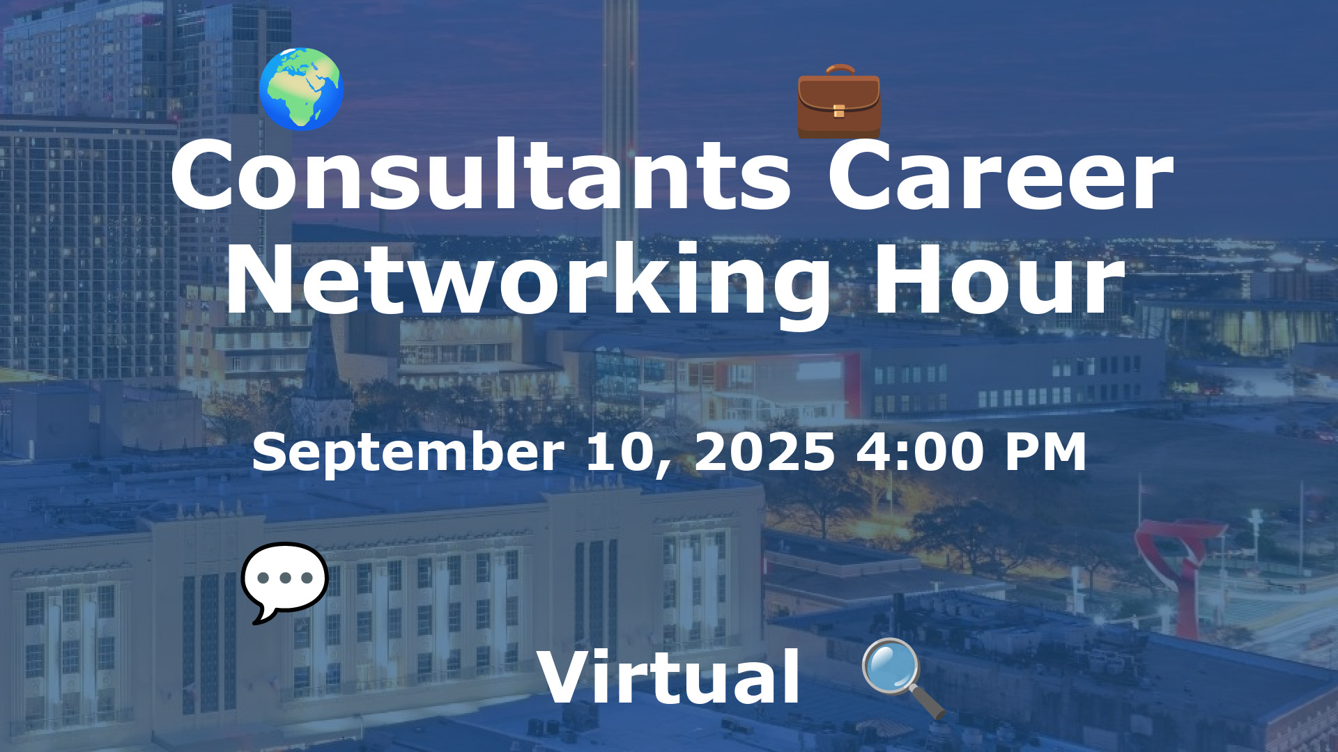 Consultants Career Networking Hour event image